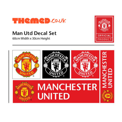 Manchester United F.C. - Personalised 23/24 Shirt Wall Sticker + Decal Set