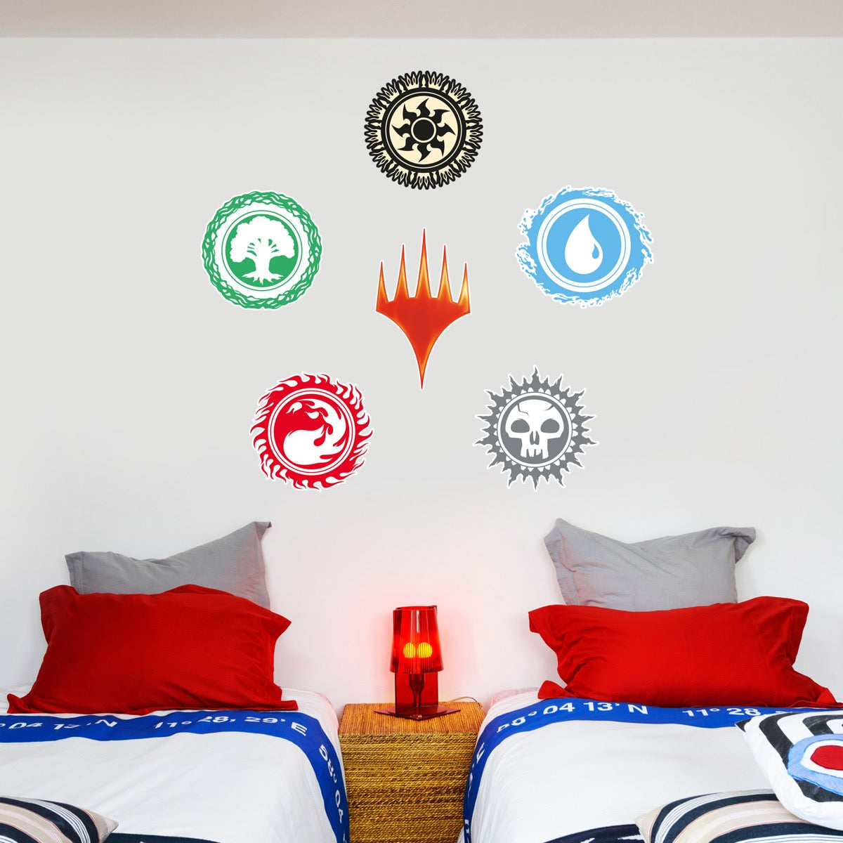 Magic: The Gathering Mana Symbols Wall Sticker Set