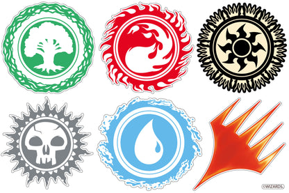 Magic: The Gathering Mana Symbols Wall Sticker Set