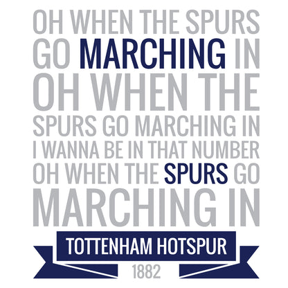 Tottenham Hotspur Football Club - 'Marching In' Song Wall Sticker Vinyl