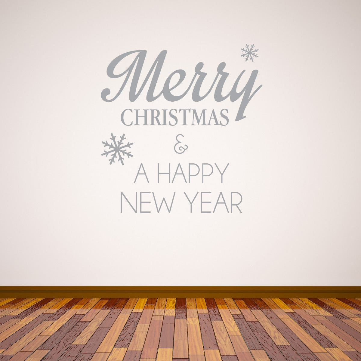 Merry Christmas Happy New Year Wall Sticker
