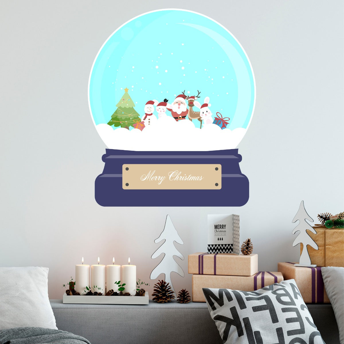 Merry Christmas Snow Globe