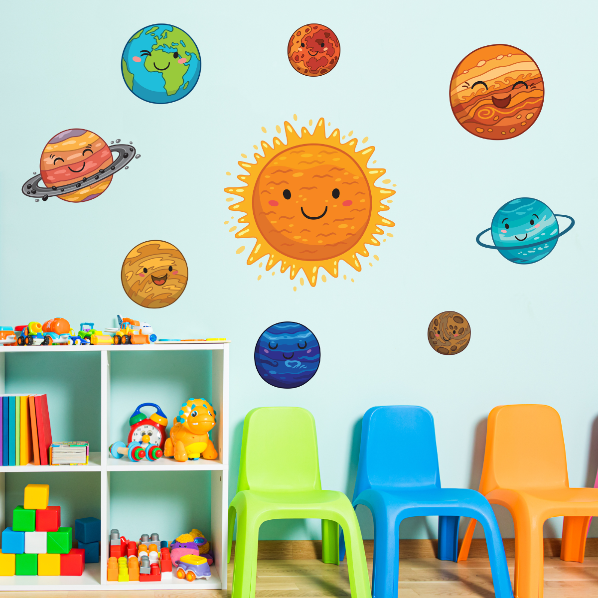 Sun and Planets Set of Wall Stickers