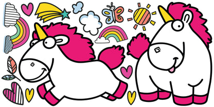 Despicable Me - Fluffy Unicorn Wall Sticker Set