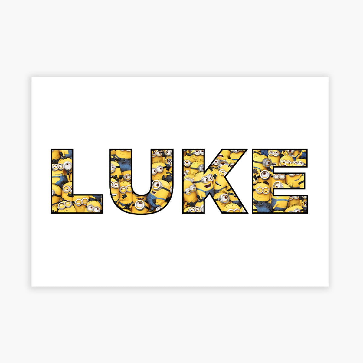 Minions Print - Crowd in Personalised Name