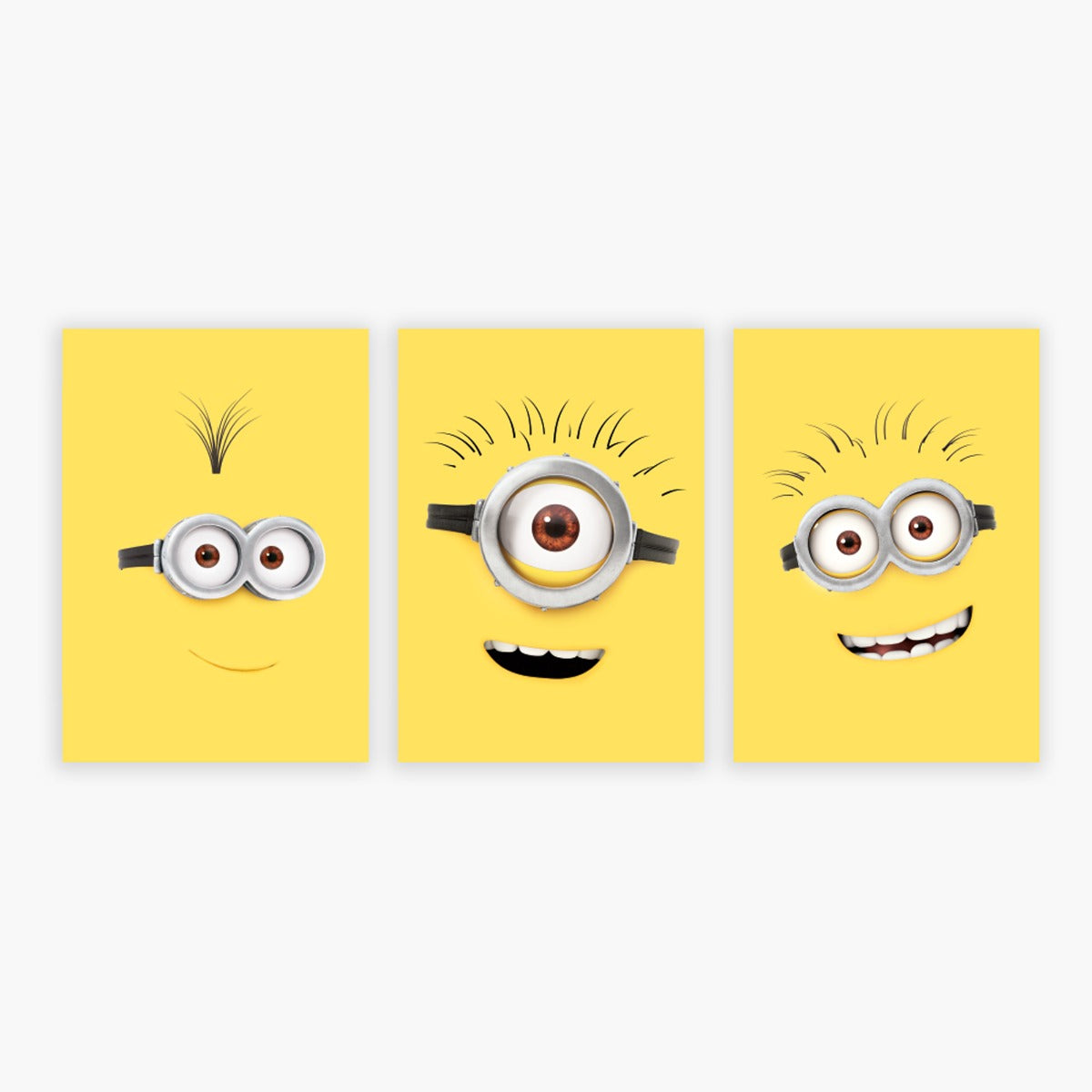 Minions Print - Set of 3 Minion Faces
