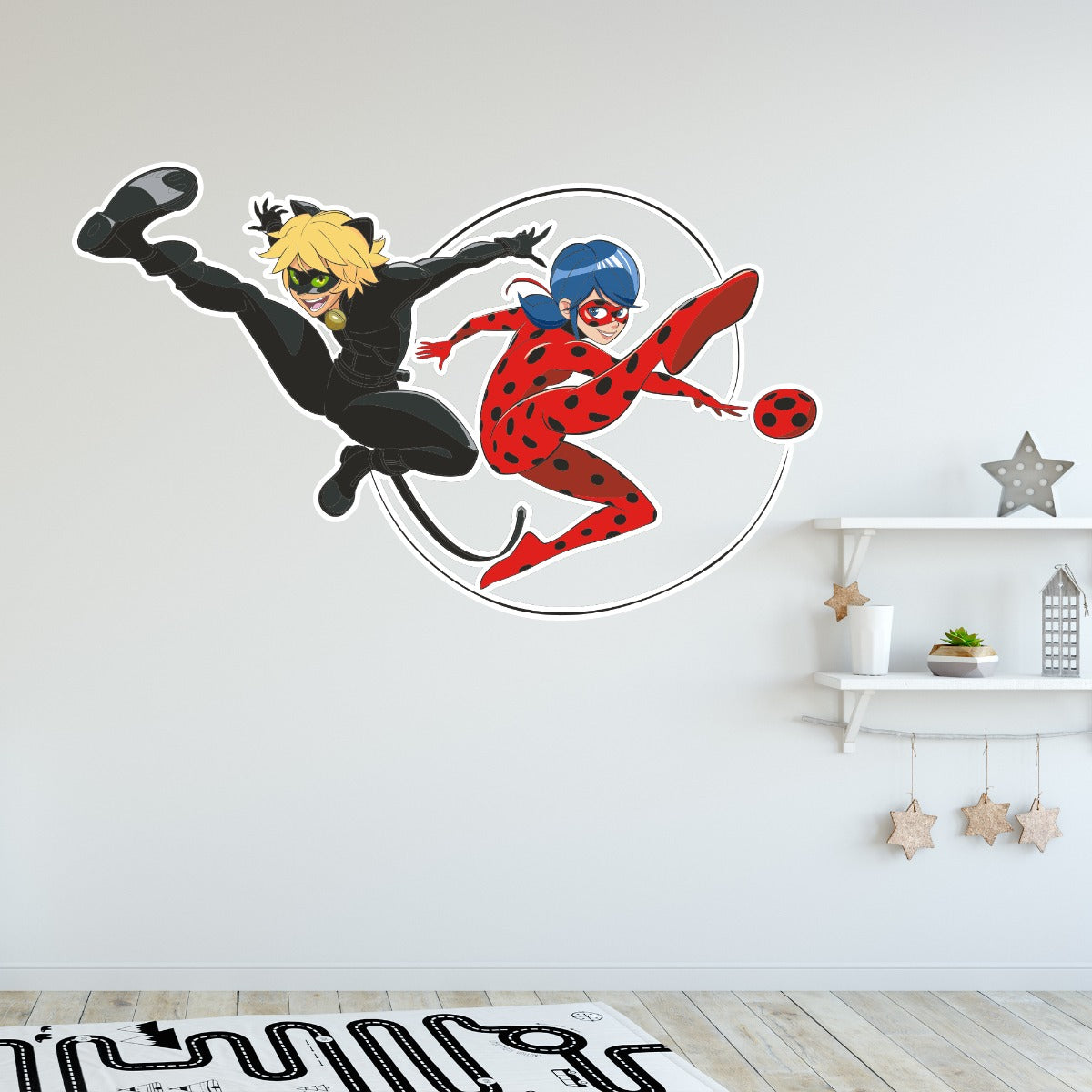 Miraculous Ladybug and Cat Noir Wall Sticker MIR02