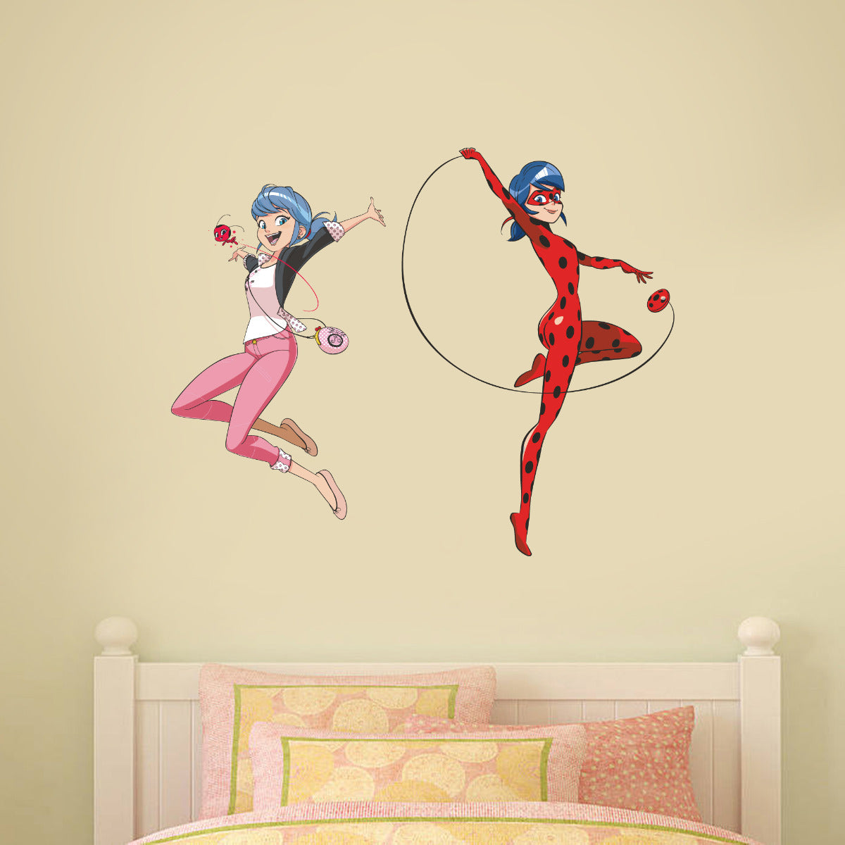 Miraculous Marinette and Ladybug Wall Sticker