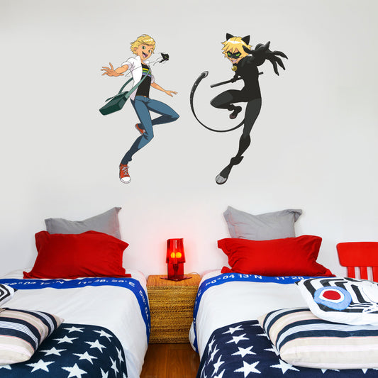 Miraculous Adrien and Cat Noir Wall Sticker