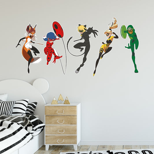Miraculous Superheroes Wall Stickers
