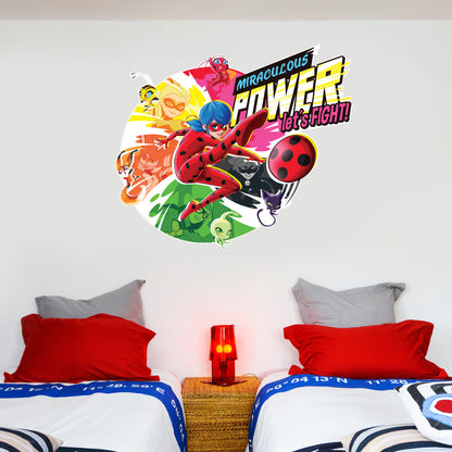 Miraculous - Power Let's Fight Wall Sticker