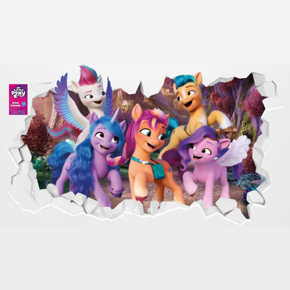 My Little Pony Wall Sticker - A New Generation Group Broken Wall