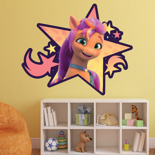 My Little Pony Wall Sticker - A New Generation Sunny Jumping Through Wall