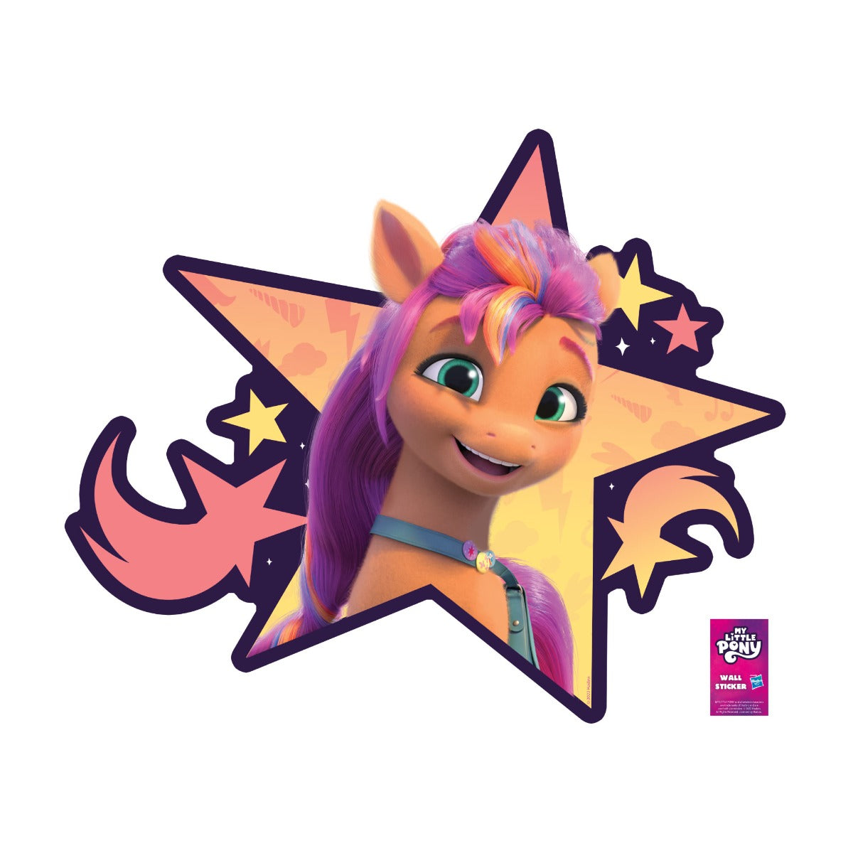 My Little Pony Wall Sticker - A New Generation Sunny Jumping Through Wall