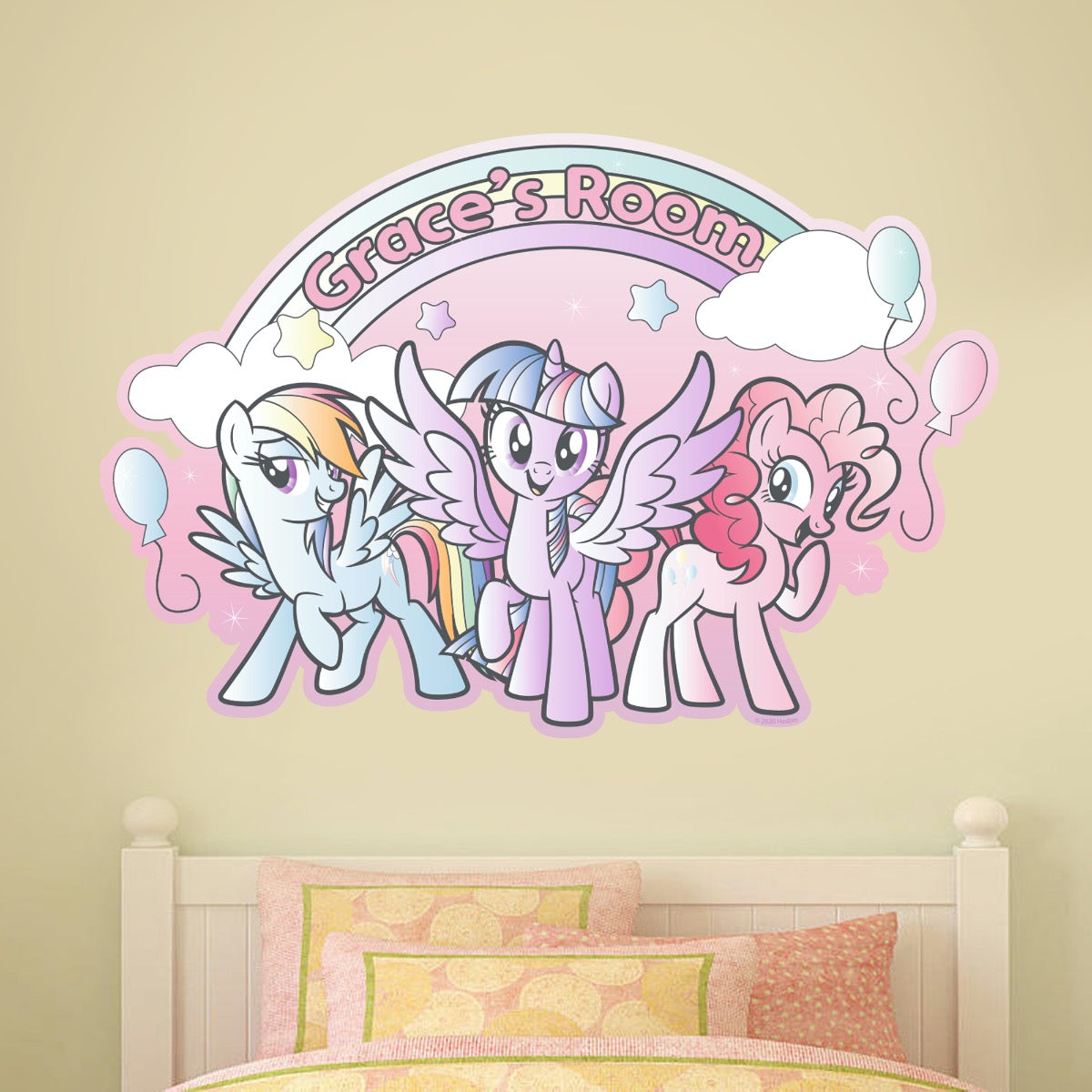 My Little Pony Rainbow Personalised Wall Sticker