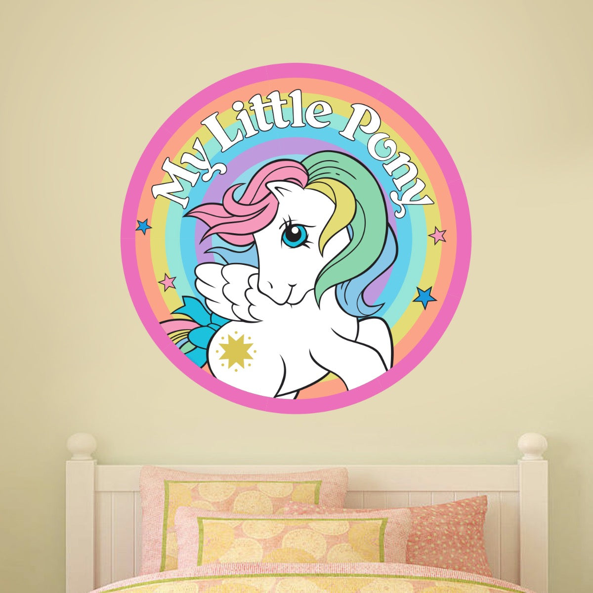 My Little Pony Retro Rainbow Circle Wall Sticker