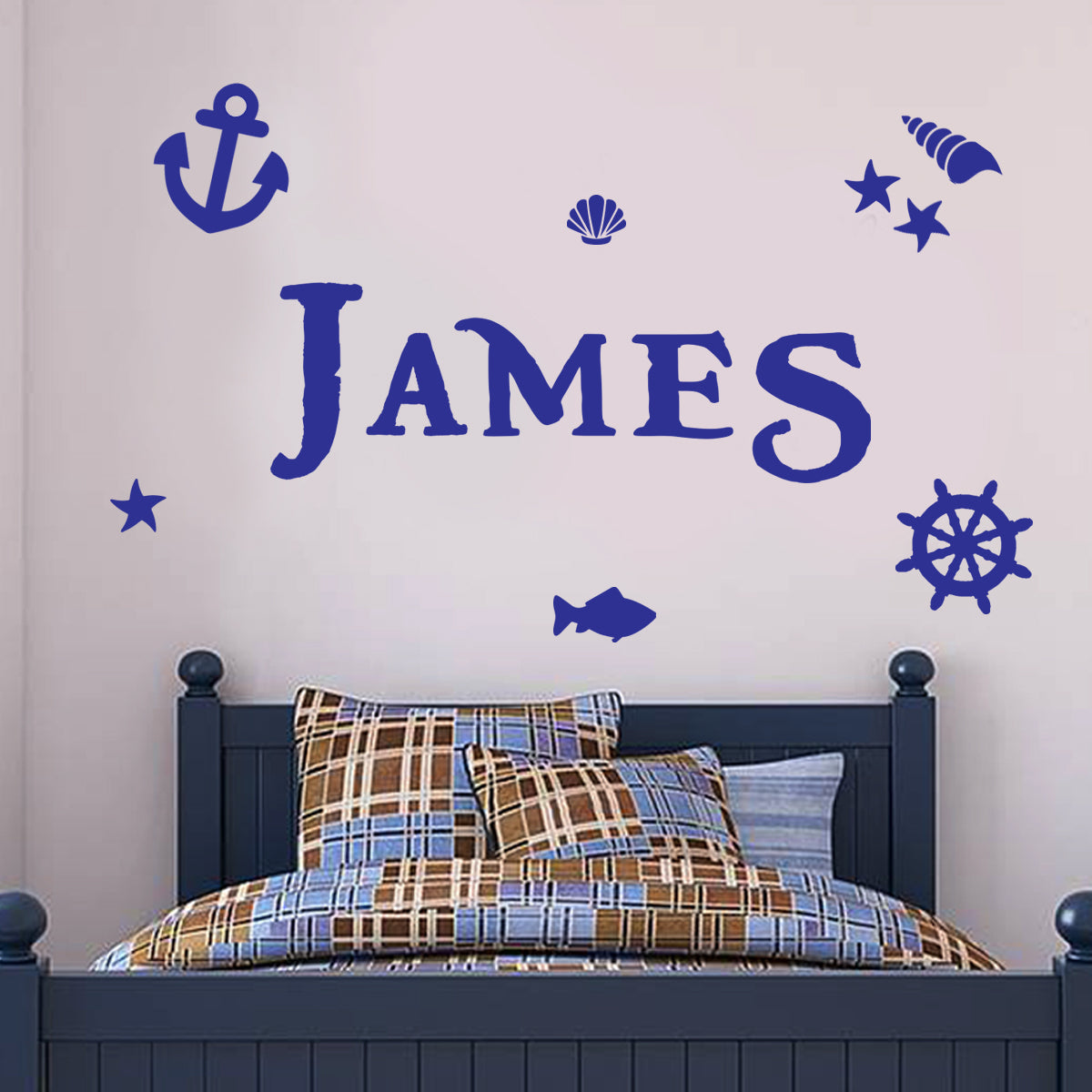 Pirate Wall Sticker Nautical Personalised Name