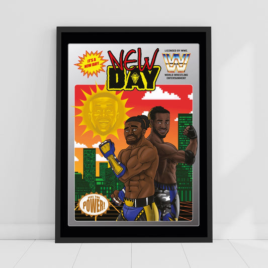 WWE Print - New Day Cartoon Graphic Poster