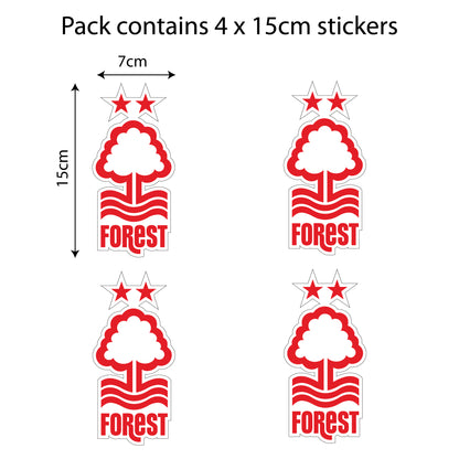 Nottingham Forest Football Club - Car Sticker Pack