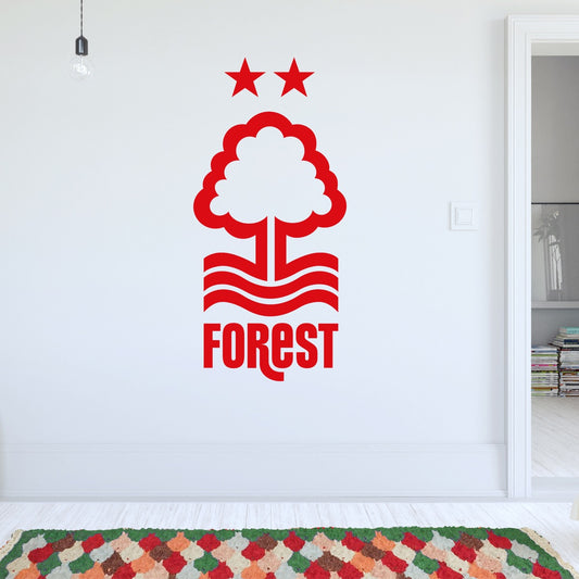 Nottingham Forest FC - Crest Wall Sticker + Forest Decal Set