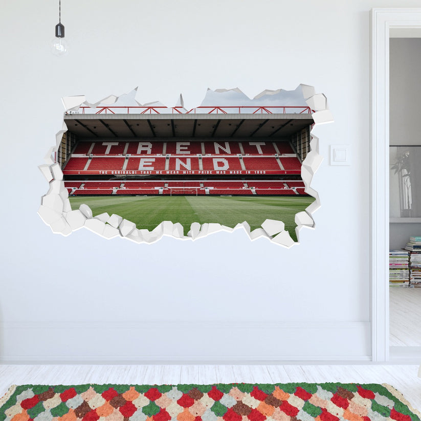 Nottingham Forest FC - Stadium Trent End Broken Wall Sticker – www ...