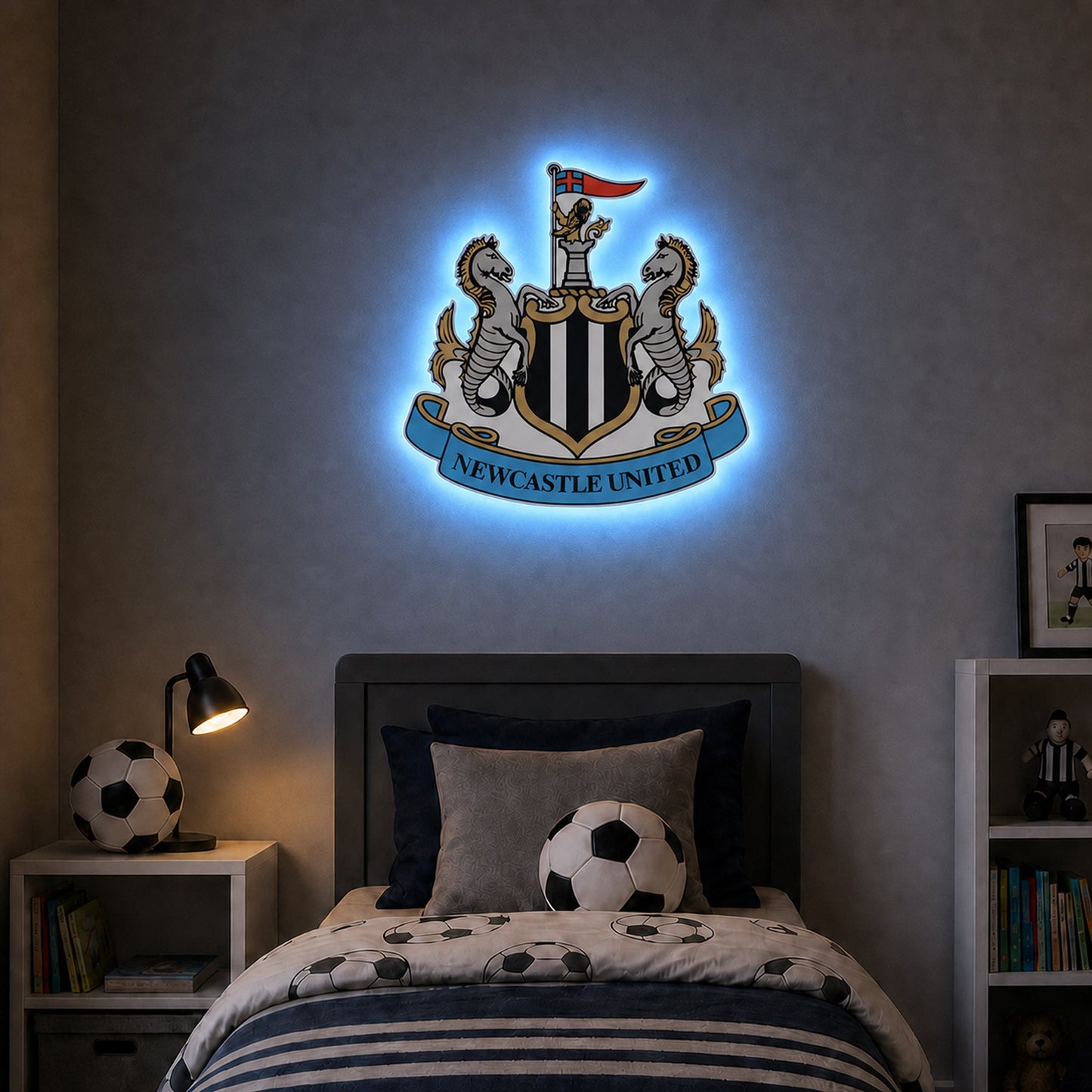 Newcastle United Crest LED Backlit WallLite