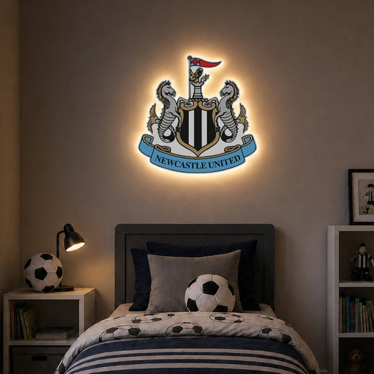 Newcastle United Crest LED Backlit Wallpop