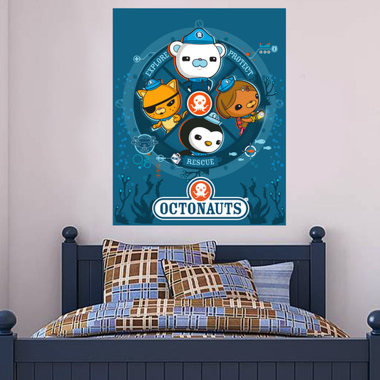 Octonauts 4 Characters Wall Sticker