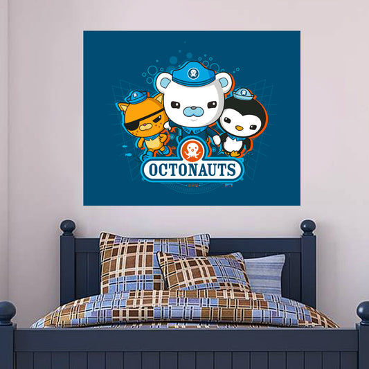 Octonauts 3 Characters Bubbles Background Wall Sticker