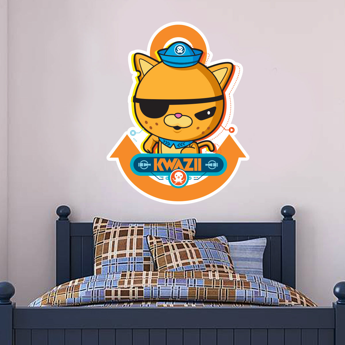 Octonauts Kwazii Kitten Cut Out Wall Sticker 