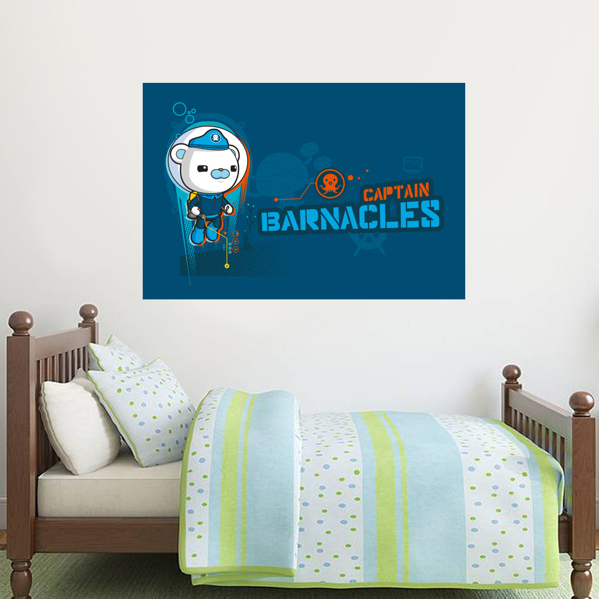Octonauts Captain Barnacles Bear Diving Wall Sticker