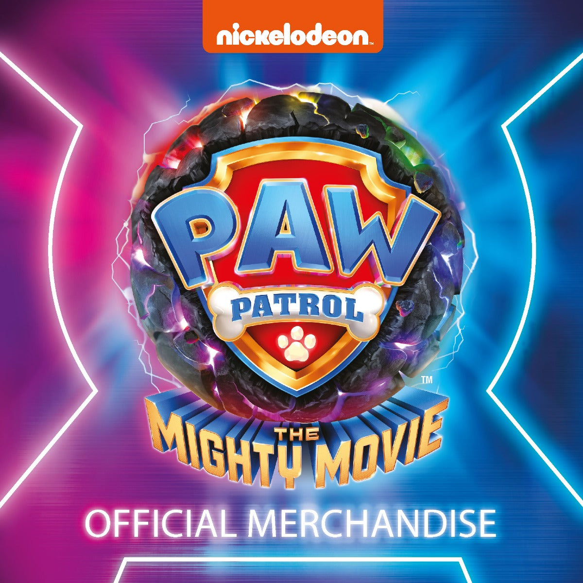Paw Patrol The Mighty Movie Group Colour Panels Wall Sticker
