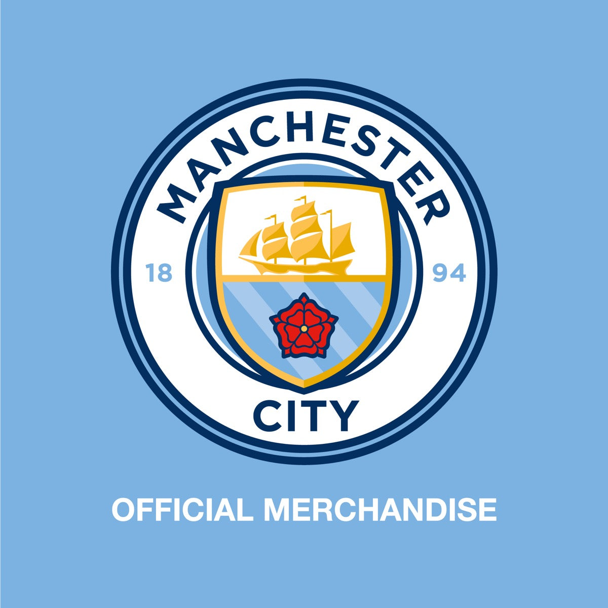 Manchester City Football Club - CITY in Stands Broken Wall Sticker + Bonus Decal Set