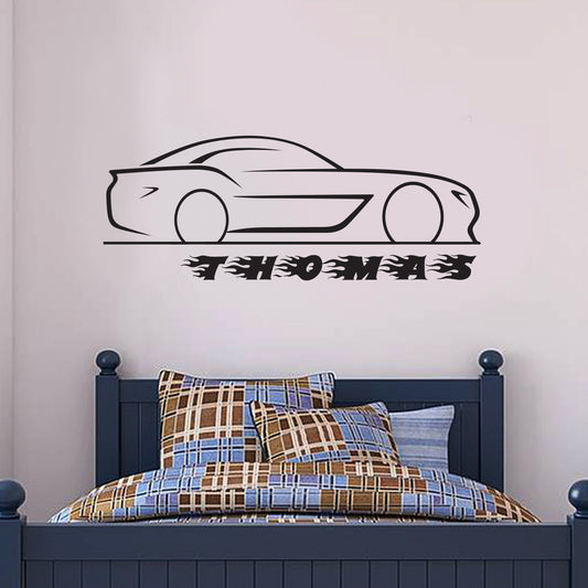 Car and Personalised Name 