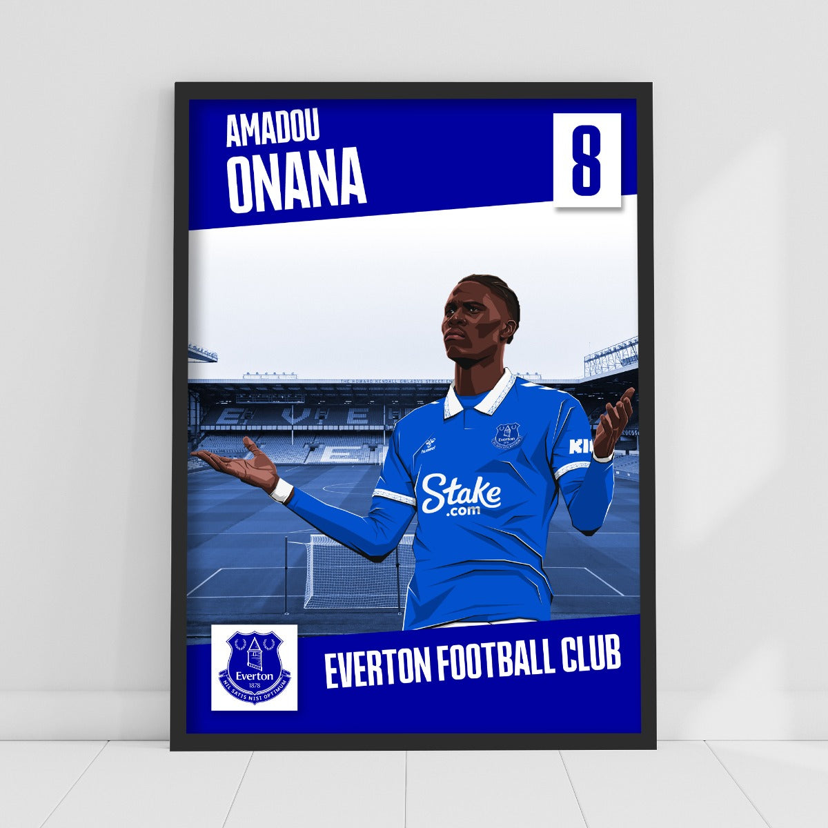 Everton FC Poster - Onana Print Design Wall Art