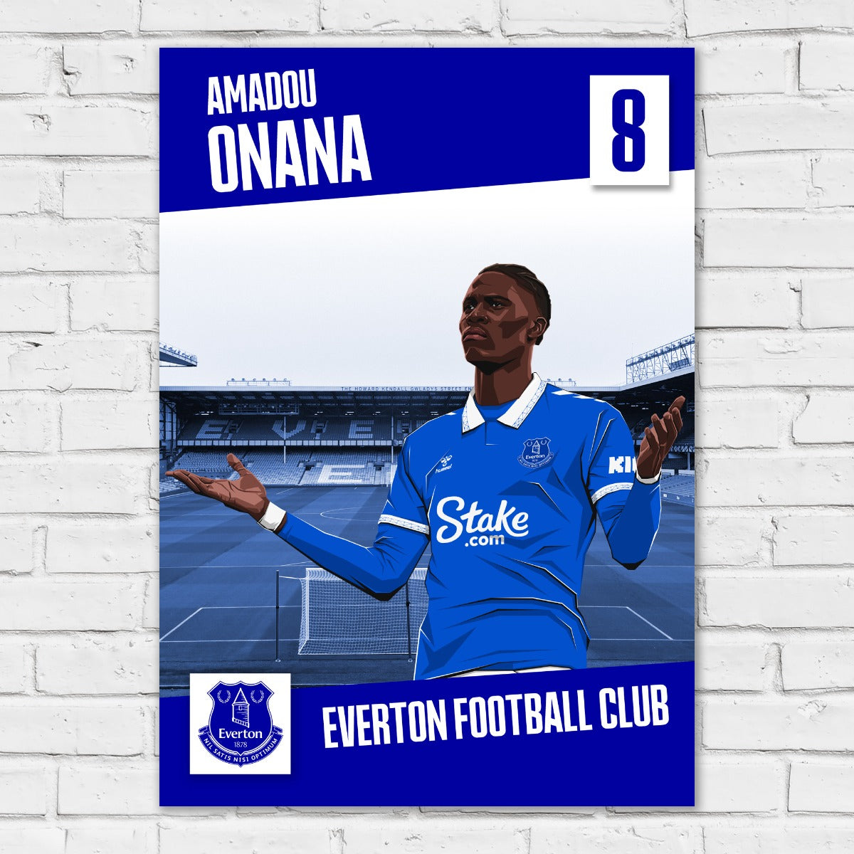 Everton FC Poster - Onana Print Design Wall Art