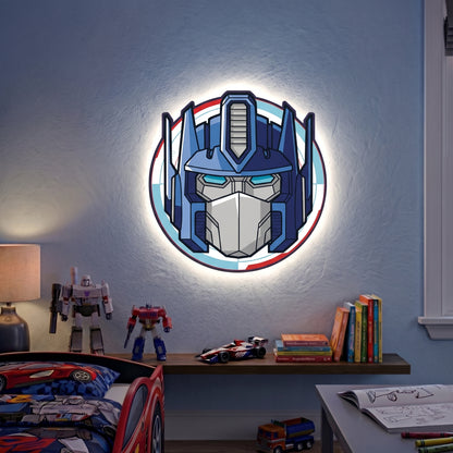 Transformers Optimus Prime LED Backlit Wallpop