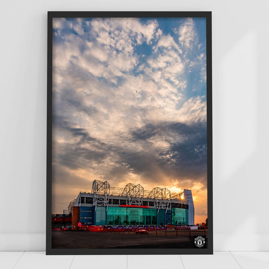 Manchester United Old Trafford Sunset Print