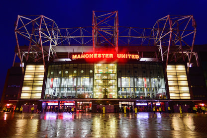 Manchester United Old Trafford Stadium Full Wall Mural - Forecourt View