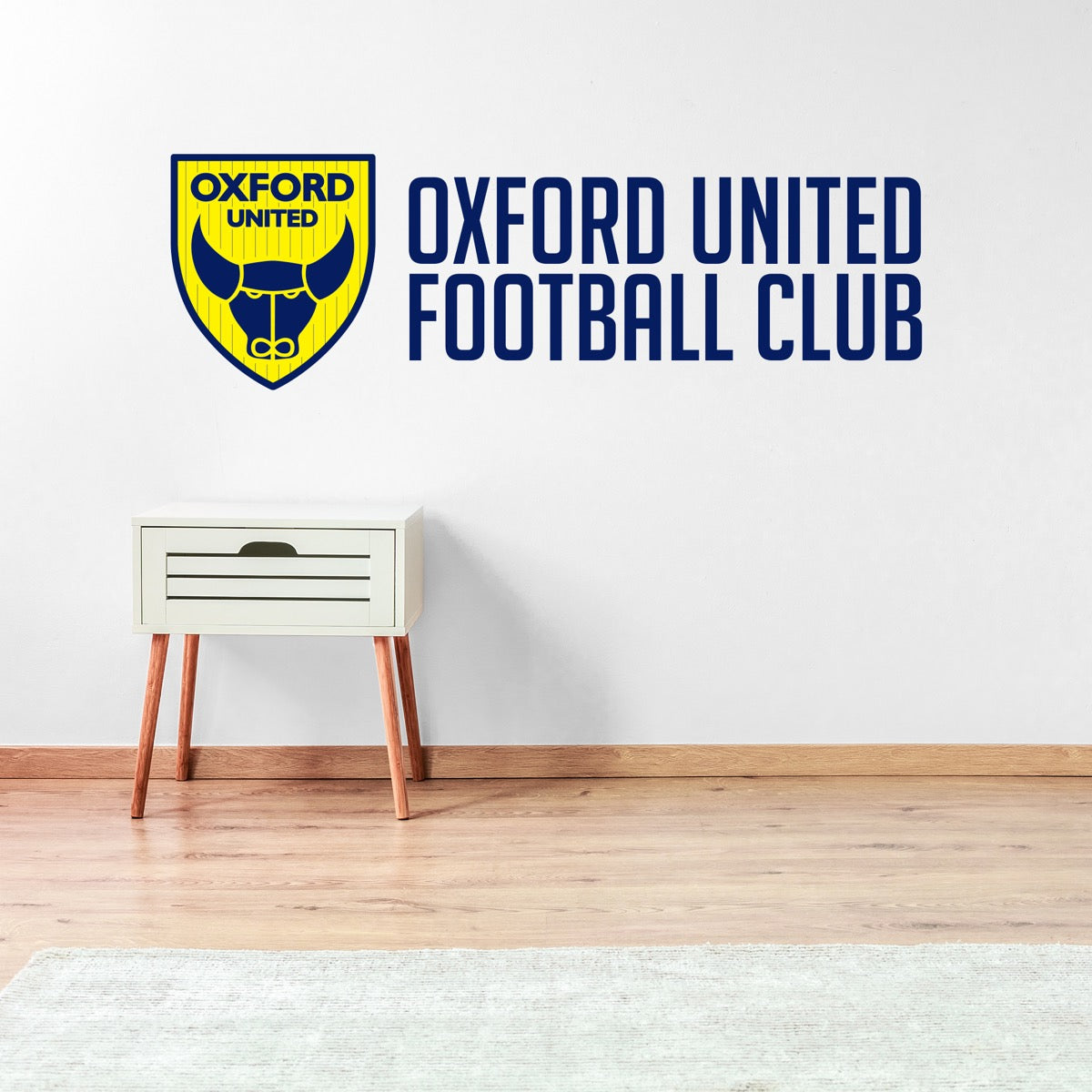 Oxford United Football Club - Crest & Club Name Wall Sticker