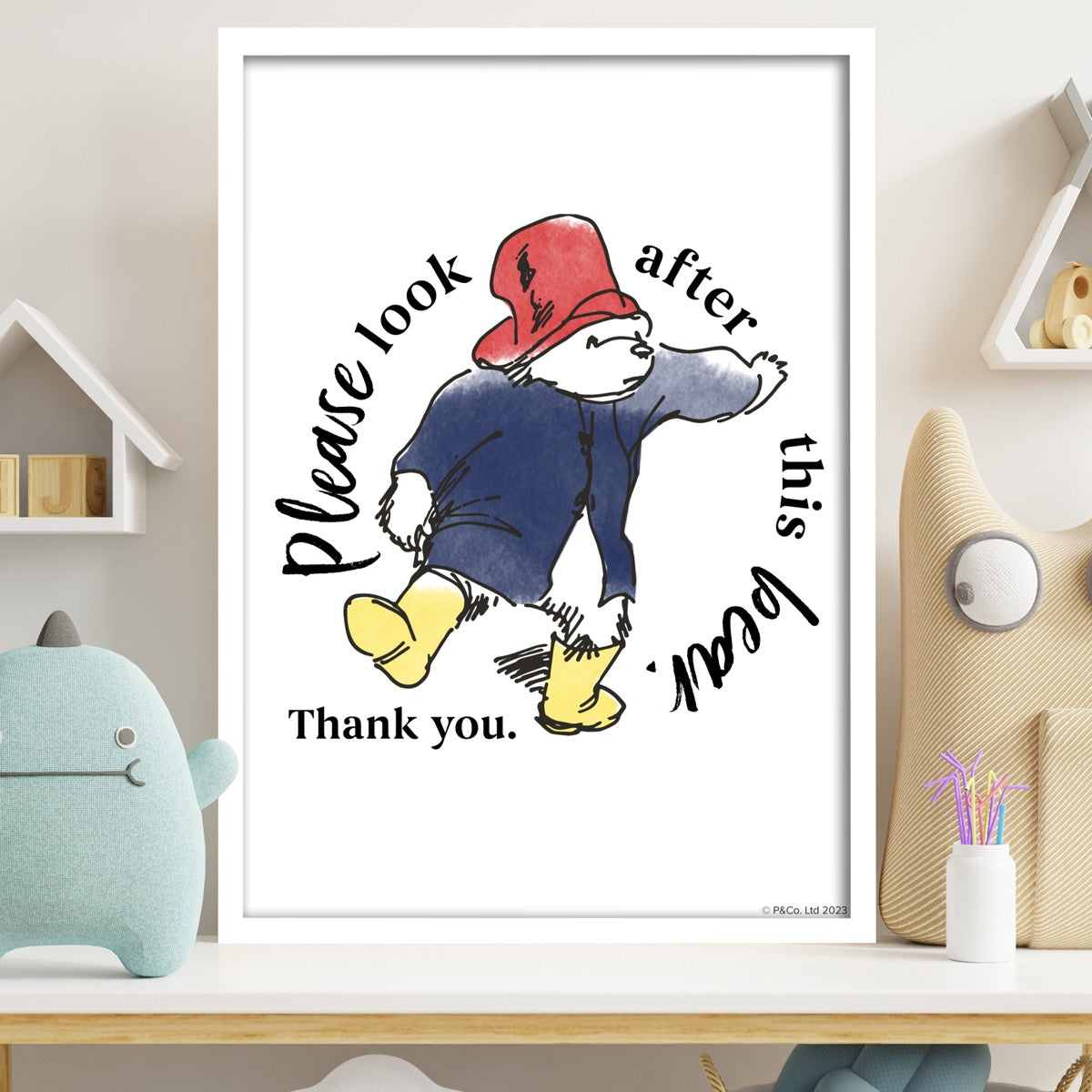 Paddington Bear Classic Print - Please Look After This Bear Wall Art