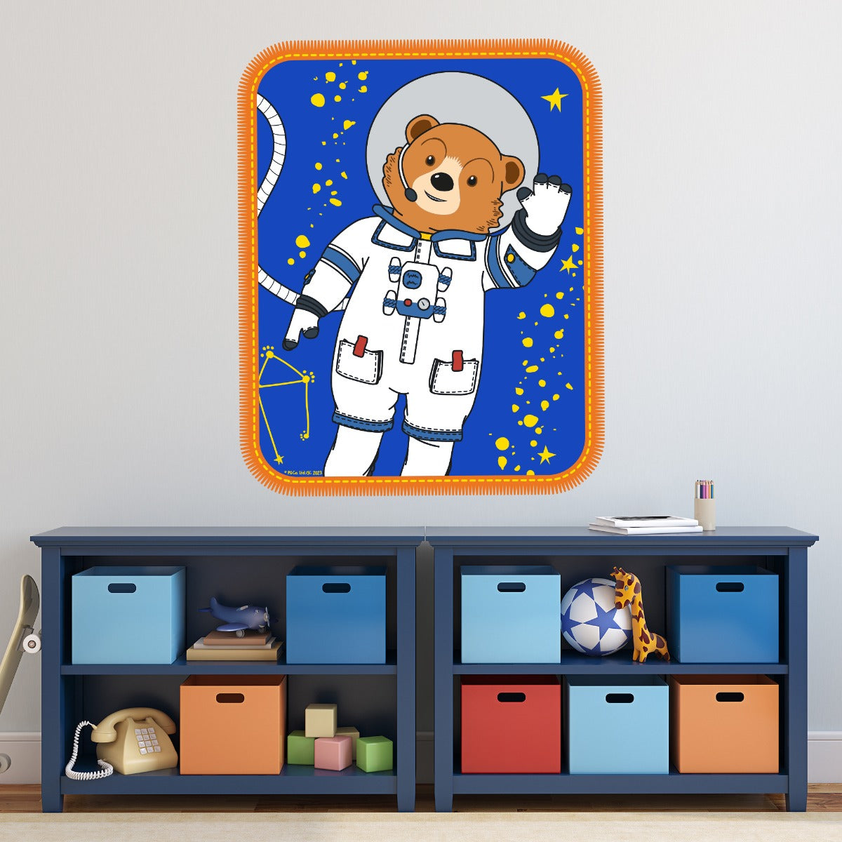 Paddington TV Wall Sticker - Space Badge