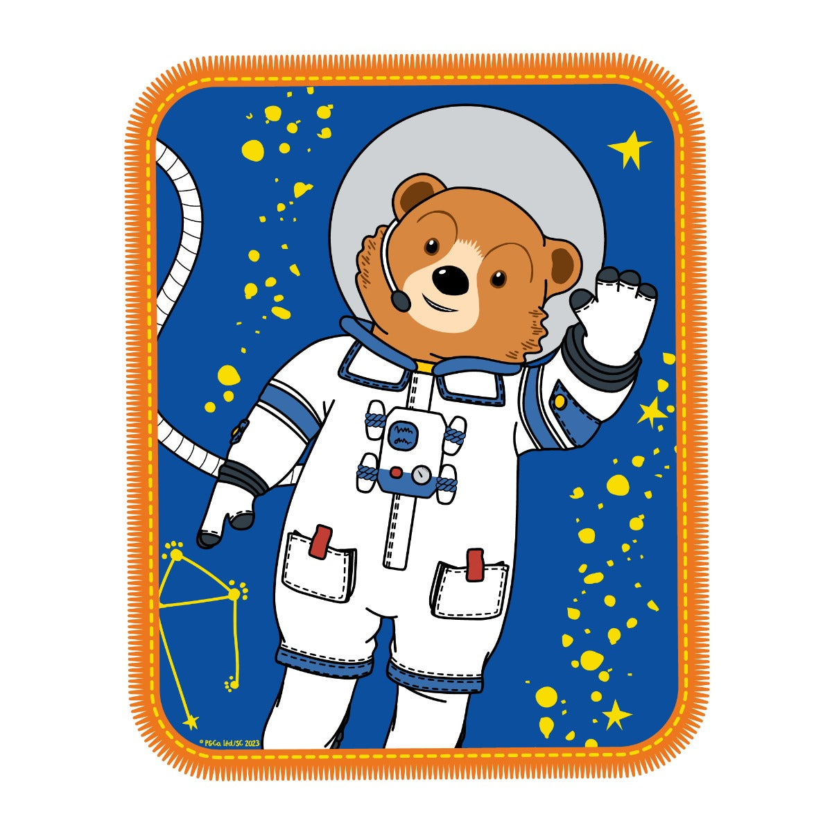 Paddington TV Wall Sticker - Space Badge