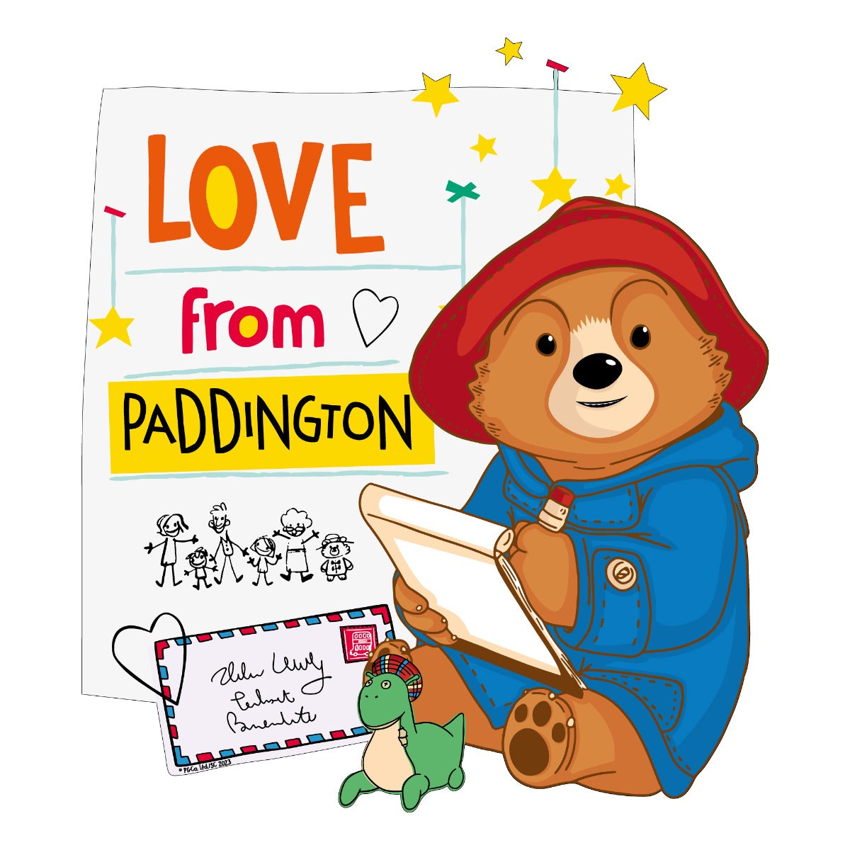 Paddington TV Wall Sticker - Love From Letter