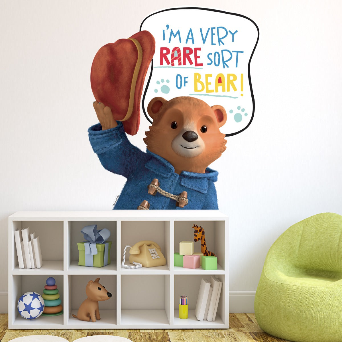 Paddington TV Wall Sticker - Rare Sort of Bear