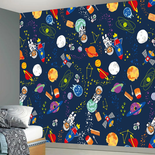 Paddington TV Mural - Space Pattern Full Wall Mural