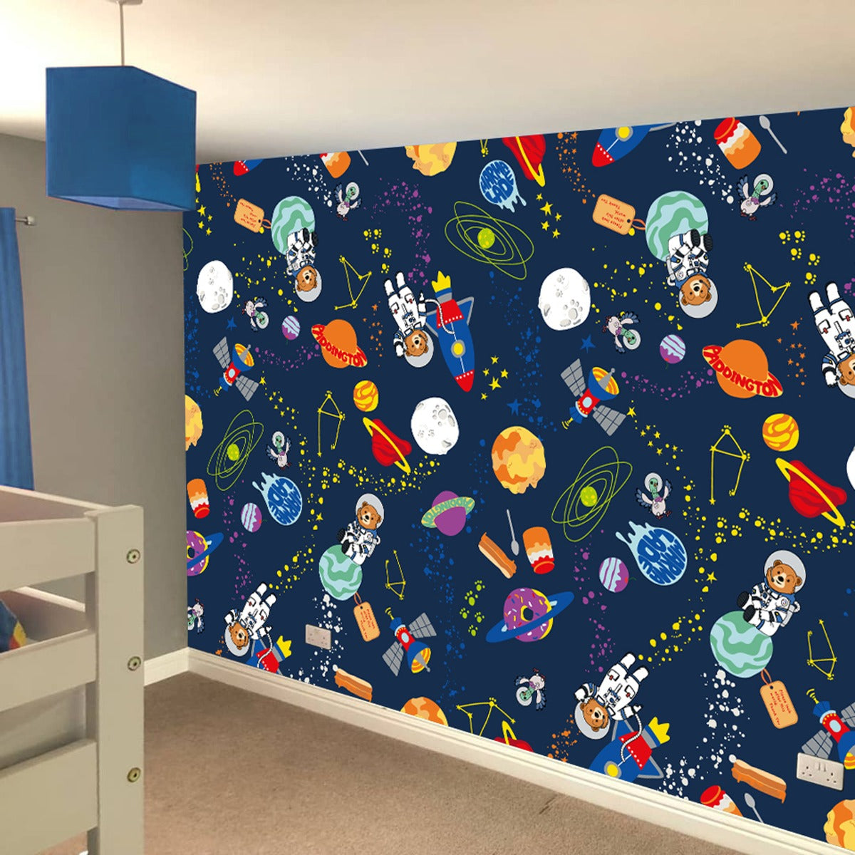 Paddington TV Mural - Space Pattern Full Wall Mural