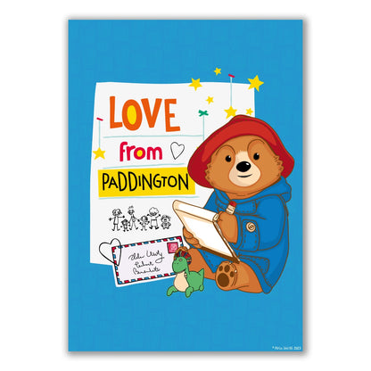 Paddington Bear TV Print- Love From Paddington Letter Wall Art