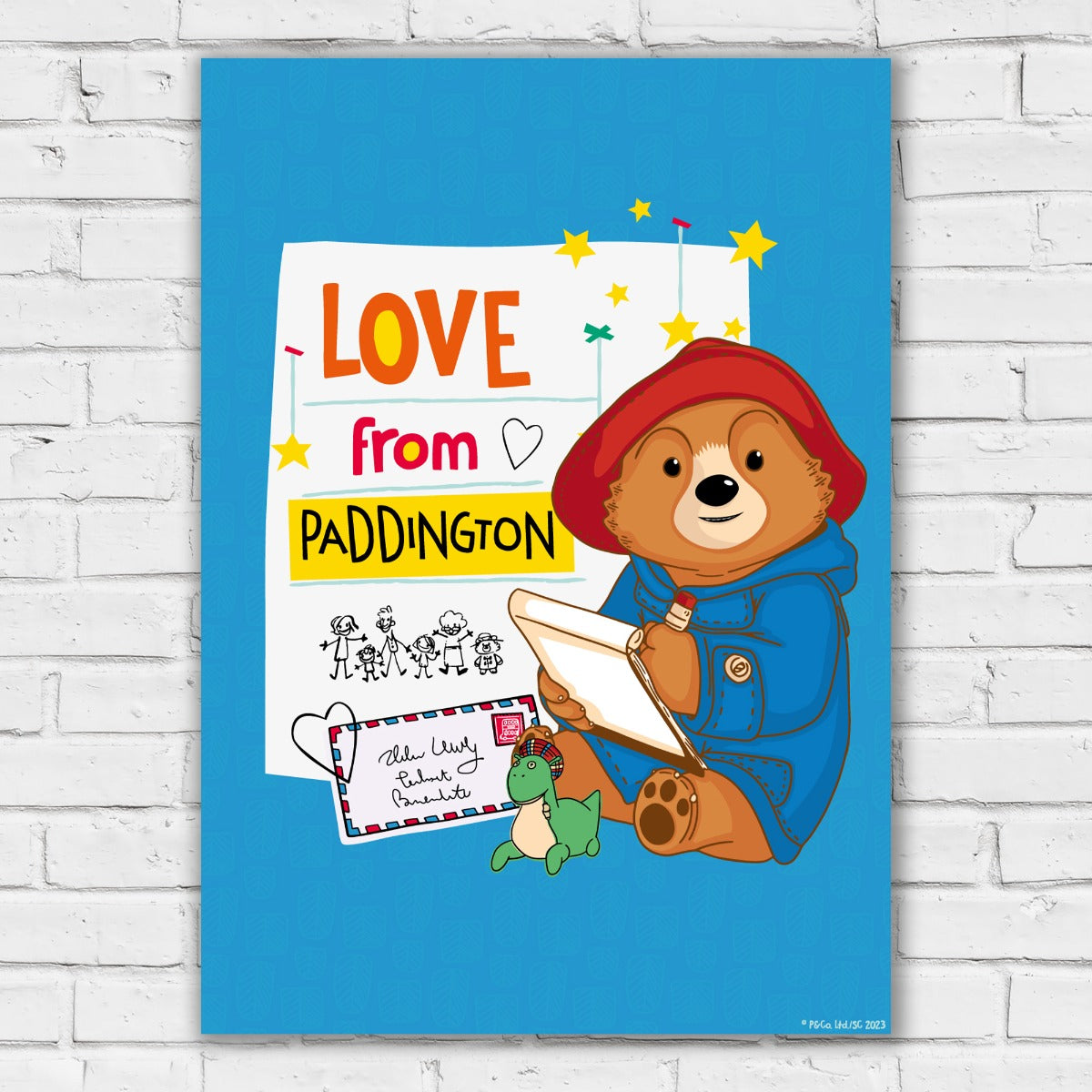 Paddington Bear TV Print- Love From Paddington Letter Wall Art