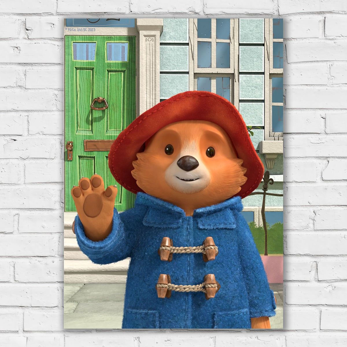 Paddington Bear TV Print - Outside Waving Print Wall Art